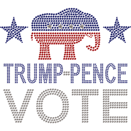 Vote for Republican Party Hotfix Rhinestone Transfer